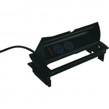 Hafele 822.73.300 - Horz Pwrdock 2Pwr 2/4Data Alu Pl Blk