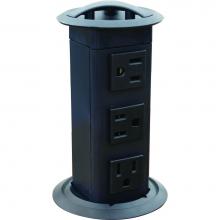 Hafele 822.99.320 - Pop-Up Power Station 3 Outlets Pl Bl