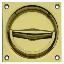 Hafele 910.60.108 - Flush Ring Hndl Pol Br 100X100Mm