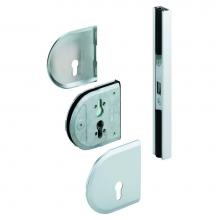 Hafele 941.24.022 - Glass Slid. Door Lock F/Prof. Cyl.