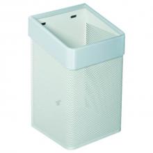 Hafele 988.99.299 - Waste Basket, White W/Wh. Trim