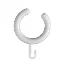 Hafele 988.59.599 - Curtain Ring, polyamide, white, for 33mm rod