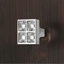 Hafele 132.19.710 - Knob Zn Pol Nickel/Crystal M4 27Mm