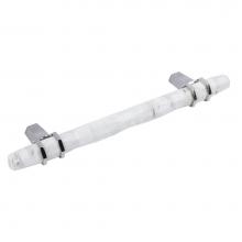 Hafele 133.53.035 - Hdl Car Zn Wh Mrbl/Pol Ni 8-32 Ctc 128Mm