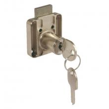 Hafele 232.04.677 - Rim Lock W/18Mm Cyl Ka Drawer Matt Ni