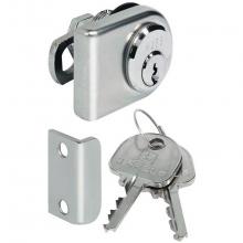 Hafele 233.33.701 - Gl Door Lock Dir A Zn Nip Pol H1
