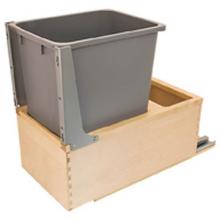 Hafele 503.88.853 - Trash Can Single W/Sc Btm Mnt 52Qt Birch
