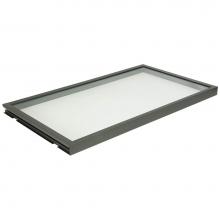 Hafele 807.76.323 - Glass Shelf Lit Slt Gry 30K 20''Dx36''W