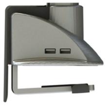 Hafele 818.10.910 - Ellipta Univ Post Base W/Usb Alu Silv