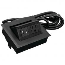Hafele 822.09.330 - Hide-A-Dock 1 Outlet 2Chrg Usb Al Bl