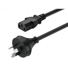 Hafele 833.89.257 - Pwr Cord W/Ground Plug/Au/Black/2M