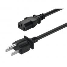 Hafele 833.89.259 - Pwr Cord W/Ground Plug/Us/Black/2M