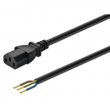 Hafele 833.89.264 - Pwr Cord Bare End/Ground Us/Black/2M