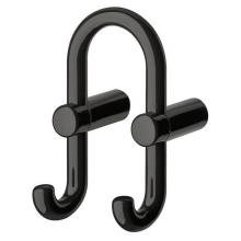 Hafele 842.84.090 - Wall Mtd Dbl Hook Pa Black 165X87Mm