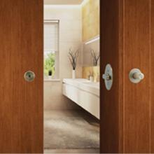 Hafele 911.27.067 - Barn Door Lock Bl100 Sq 3 1/2'' 19G