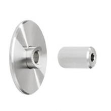 Hafele 940.64.412 - Wall Atch Brck Set F/Gl Dr Ss Pol 2Pc