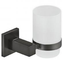 Hafele 980.60.653 - Glass Holder Frst Gls Square Grpht Blk