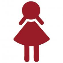 Hafele 987.05.133 - Symbol Woman 150Mm Red