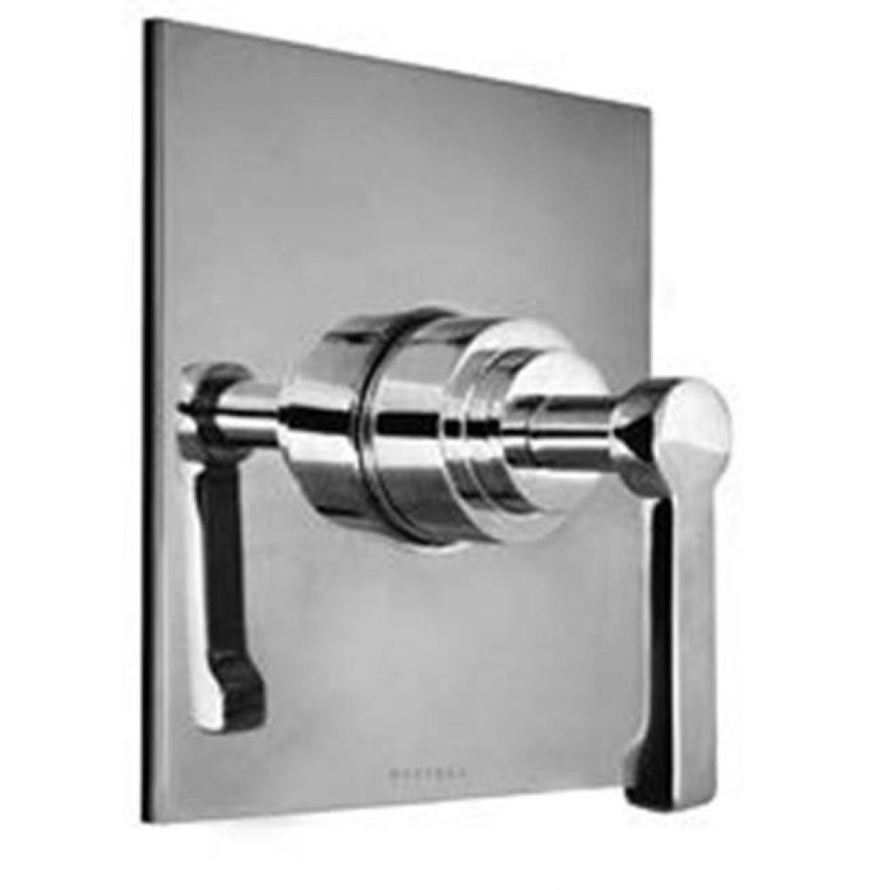 Chester Thermostatic Trim With Solid Brass Square Plate And Single