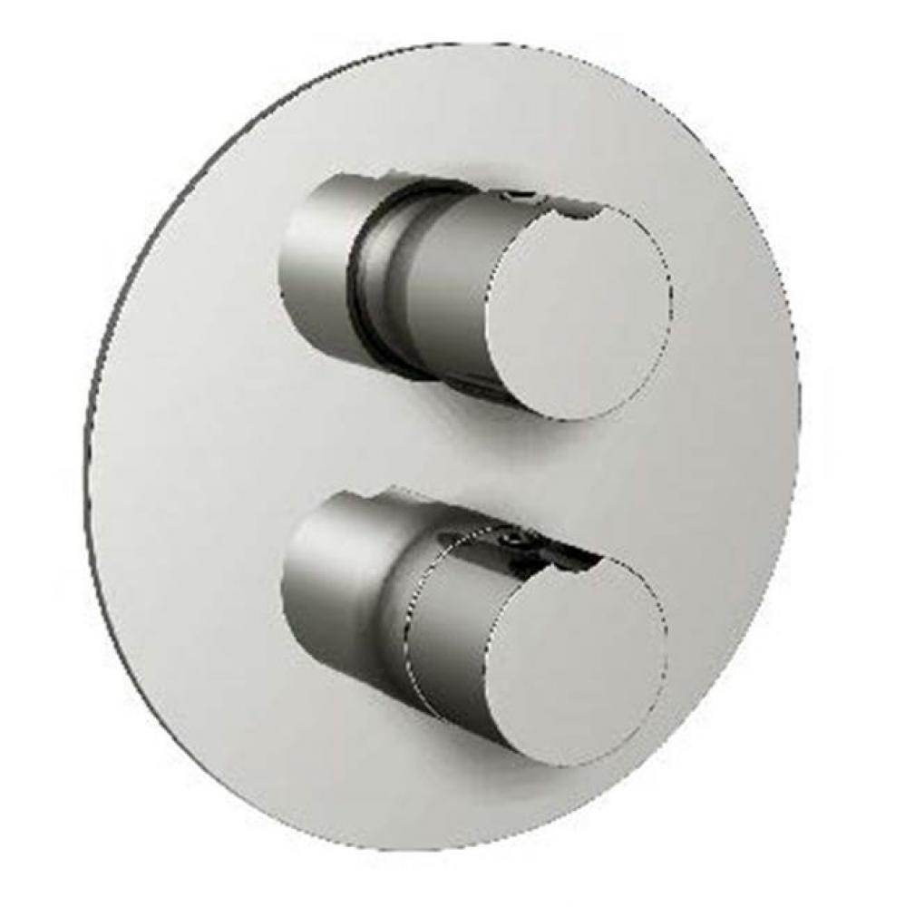 Toro-Thermostatic Trim With Solid Brass Round Plate With Two