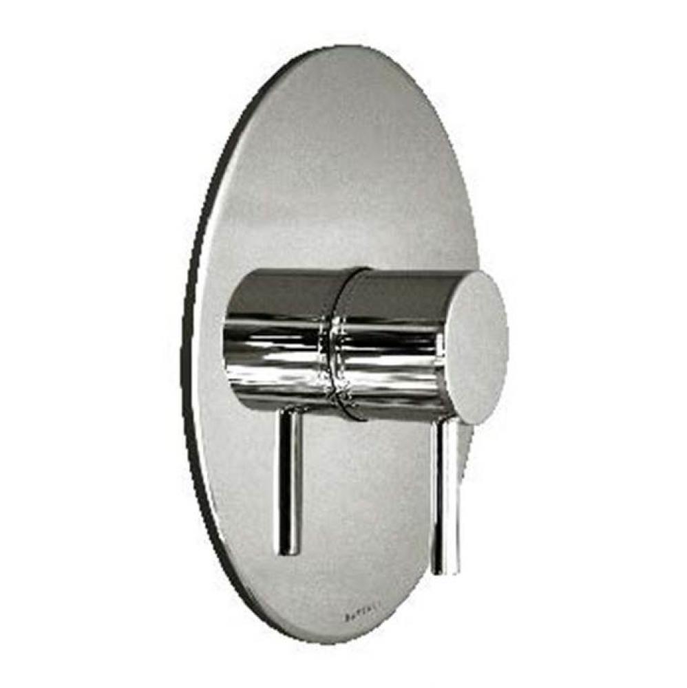 Retro Thermostatic Trim With Solid Brass Round Plate And Single