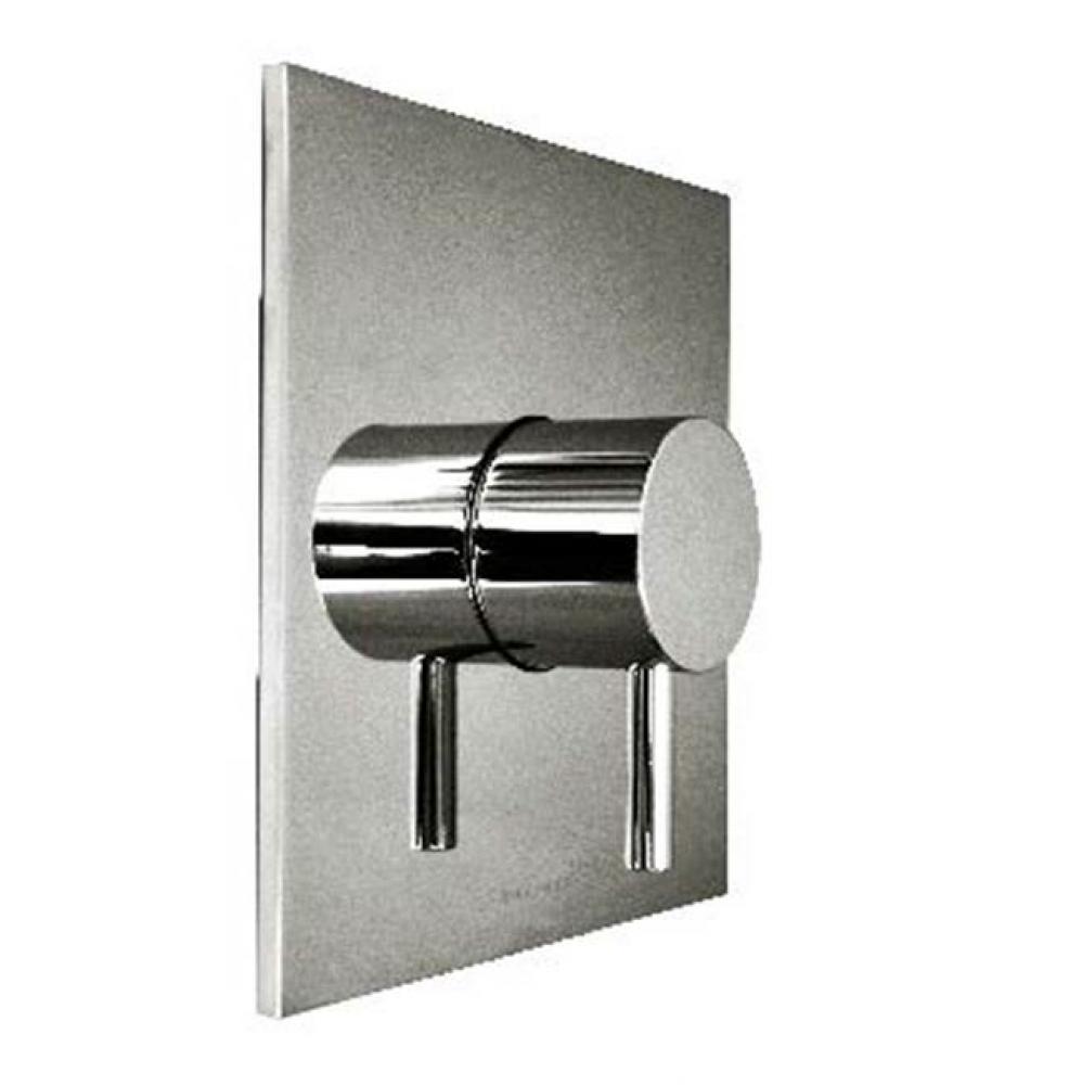 Retro Thermostatic Trim With Solid Brass Square Plate And Single