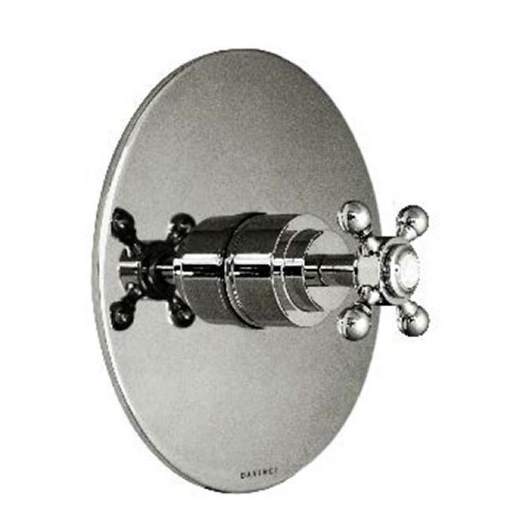 Monterey Thermostatic Trim With Solid Brass Round Plate And Single