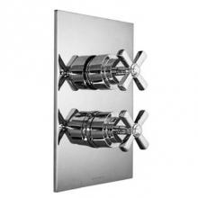 Harrington Brass Works 08-386N4T-08-GRP2 - Windsor-Thermostatic Trim With Solid Brass Square Plate With Two