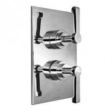 Harrington Brass Works 15-386N4T-15L-026 - Chester-Thermostatic Trim With Solid Brass Square Plate With Two