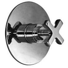 Harrington Brass Works 15-388N4T-15-026 - Chester Thermostatic Trim With Solid Brass Round Plate And Single