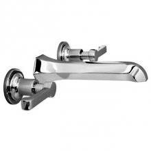 Harrington Brass Works 15-777T-15L-GR2 - Chester Wall Mounted Widespread Lavatory Faucet.Drain Not