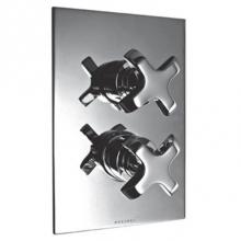 Harrington Brass Works 16-386N4T-16L-GRP2 - Bradford-Thermostatic Trim With Solid Brass Square Plate With Two