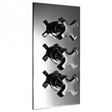 Harrington Brass Works 16-387N3T-16-026 - Bradford-Thermostatic Trim With Solid Brass Square Plate With Three