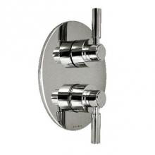 Harrington Brass Works 17-386N3T-17L-GRP2 - Metro-Thermostatic Trim With Solid Brass Round Plate With Two