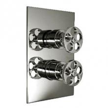 Harrington Brass Works 17-386N4T-17W-026 - Metro-Thermostatic Trim With Solid Brass Square Plate With Two