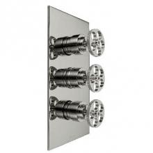 Harrington Brass Works 17-387N3T-17W-GRP2 - Metro-Thermostatic Trim With Solid Brass Square Plate With Three