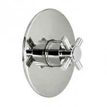 Harrington Brass Works 17-388N4T-17-026 - Metro Thermostatic Trim With Solid Brass Round Plate And Single