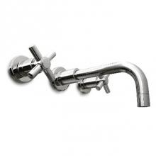 Harrington Brass Works 17-777T-17-026 - Metro Wall Mounted Widespread Lavatory Faucet.Drain Not