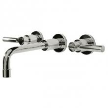 Harrington Brass Works 17-777T-17L-026 - Metro Wall Mounted Widespread Lavatory Faucet.Drain Not