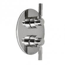 Harrington Brass Works 18-386N3T-18L-GRP2 - Toro-Thermostatic Trim With Solid Brass Round Plate With Two