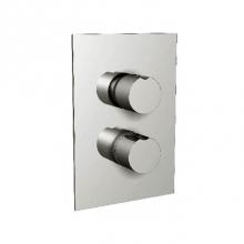 Harrington Brass Works 18-386N4T-18N-026 - Toro-Thermostatic Trim With Solid Brass Square Plate With Two