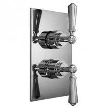 Harrington Brass Works 20-386N4T-56-GRP2 - Victorian-Thermostatic Trim With Solid Brass Square Plate With Two