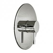 Harrington Brass Works 27-388N4T-27L-026 - Retro Thermostatic Trim With Solid Brass Round Plate And Single