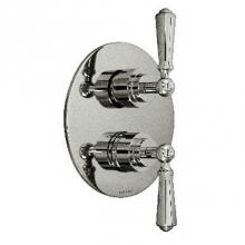 Harrington Brass Works 32-386N3T-56-026 - Chelsea -Thermostatic Trim With Solid Brass Round Plate With Two