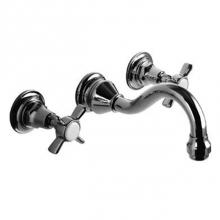 Harrington Brass Works 32-777T-59-026 - Chelsea Wall Mounted Widespread Lavatory Faucet.Drain Not