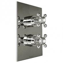 Harrington Brass Works 35-386N4T-20-GRP2 - Monterey-Thermostatic Trim With Solid Brass Square Plate With Two
