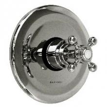 Harrington Brass Works 35-388N3T-20-026 - Monterey - Thermostatic Trim With Dished Stamped Brass Plate And Single