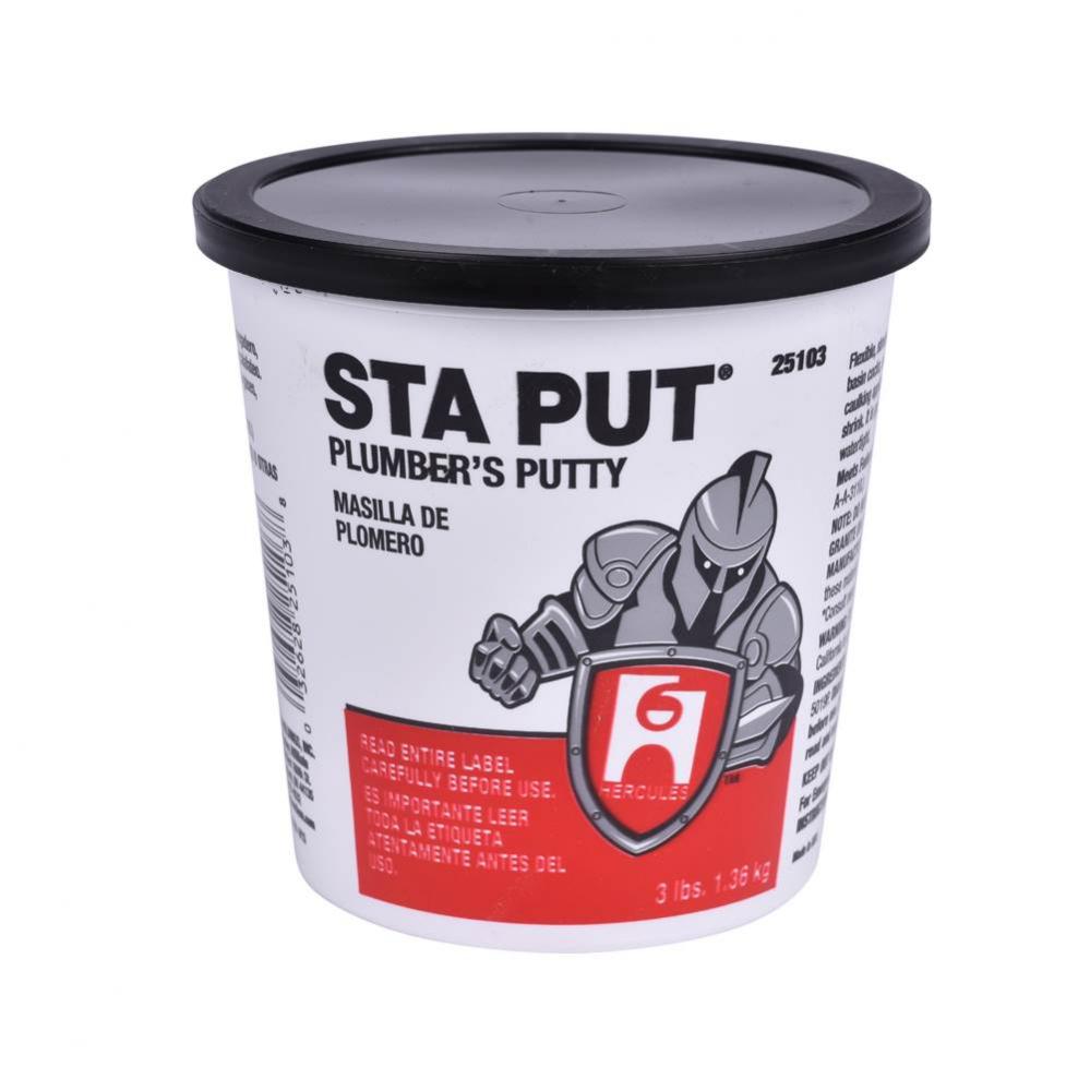 3 Lb Sta-Put Plumbers Putty