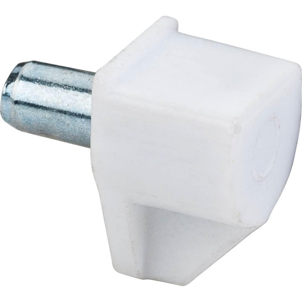 White Plastic Shelf Support with 5 mm Steel Pin - bag of 100