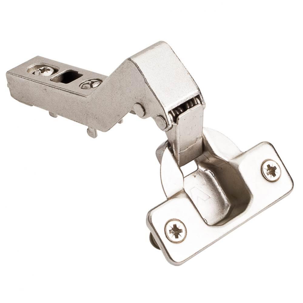 45 degree Standard Duty Corner Overlay Cam Adjustable Self-close Hinge with Press-in 8 mm Dowels